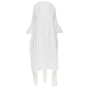 Rosetta Getty cotton tie side high low casual dress